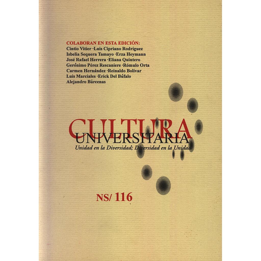 Cultura universitaria N°116/1998