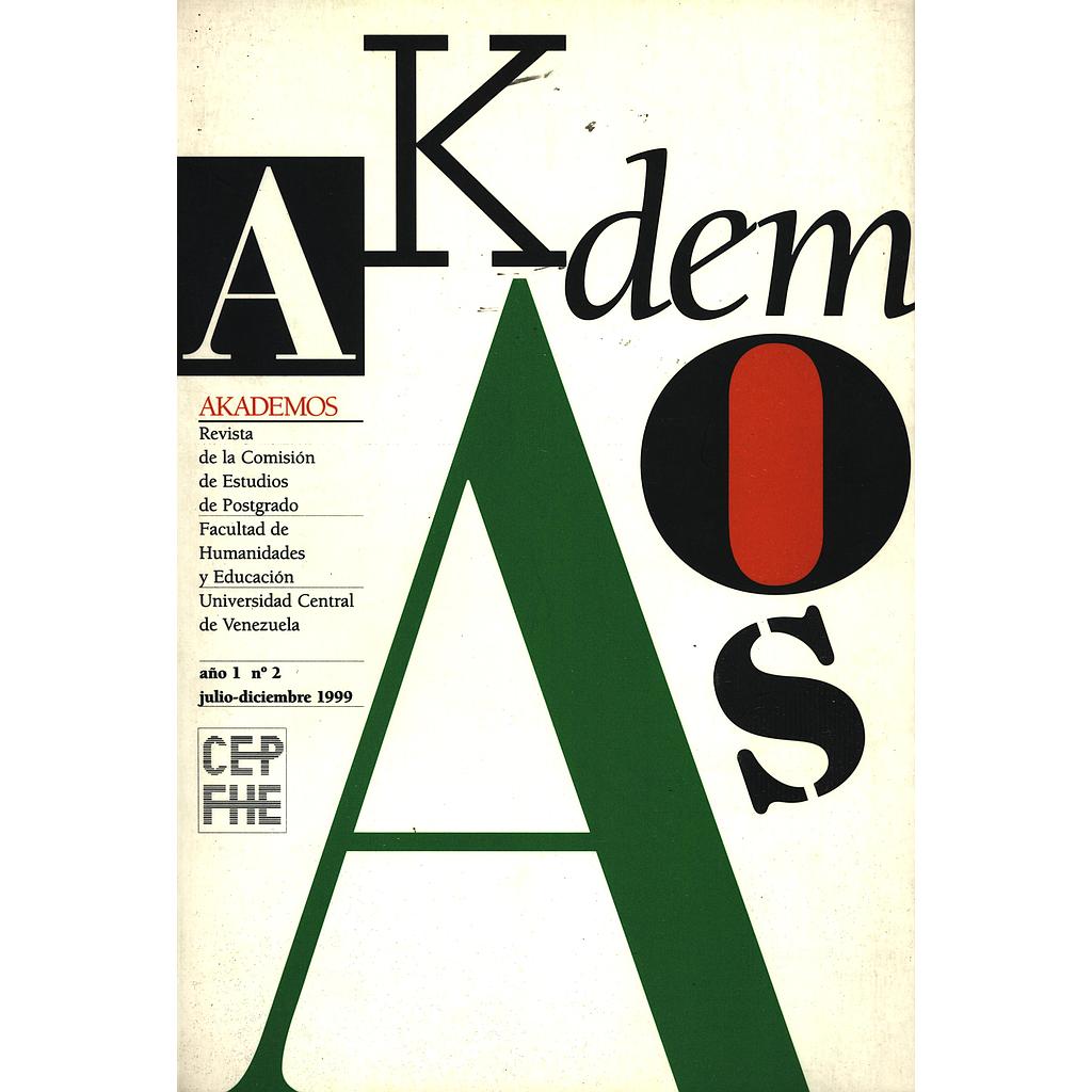 Revista Akademos. Año 1 N°2/1999