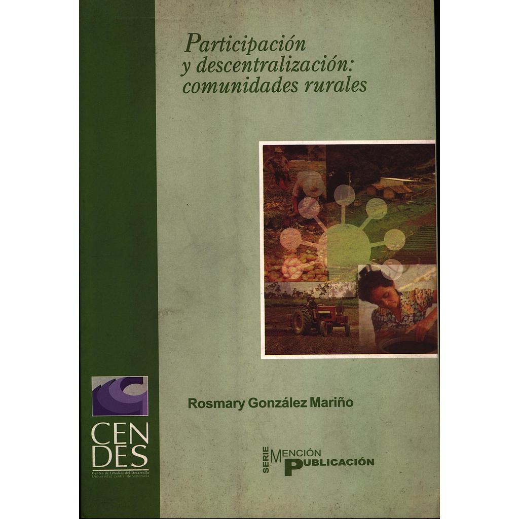 Participación y descentralización: comunidades rurales