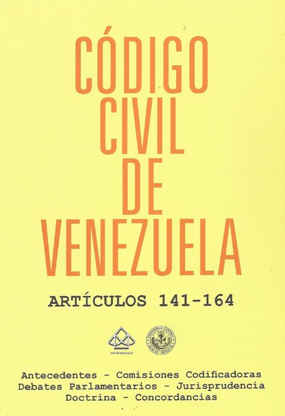 Código Civil de Venezuela. Artículos 141 al 164